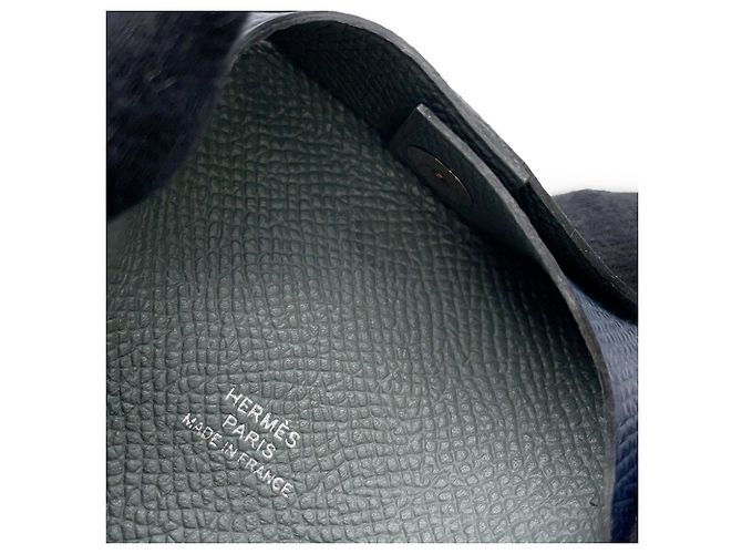 Hermès Bastia Verso Coin Case Blau - Ansicht 7