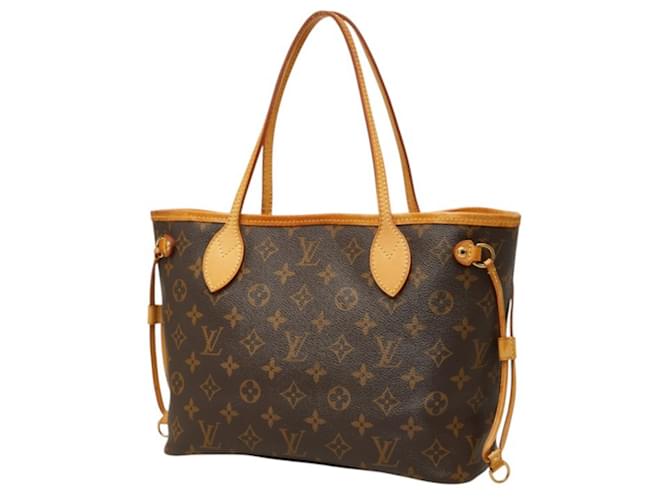 Borsa Louis Vuitton Monogram Neverfull PM Marrone Monogramma - vista 2