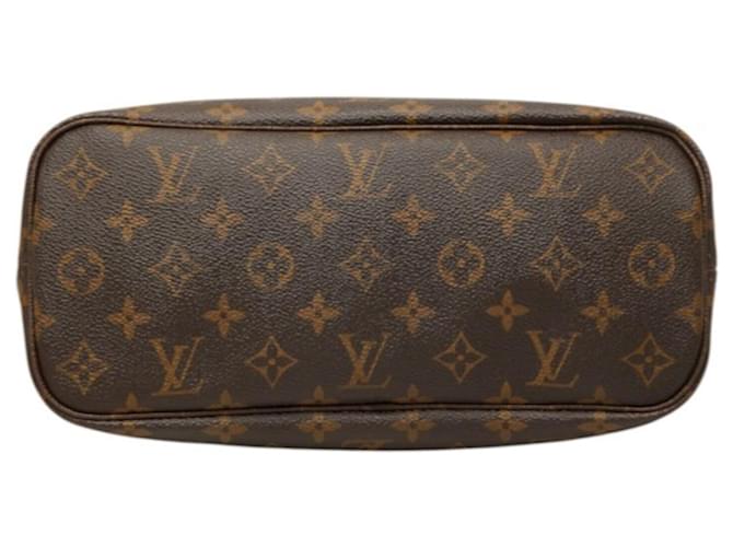 Borsa Louis Vuitton Monogram Neverfull PM Marrone Monogramma - vista 3