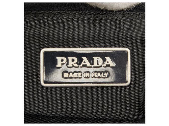 Borsa a tracolla Prada con placca logo triangolare Nero - vista 9