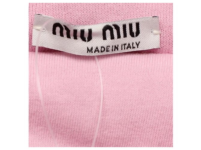 Miu Miu Chaqueta Baseball Rosa Algodón - vista 3