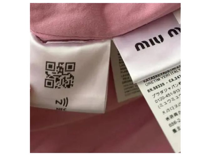 Miu Miu Chaqueta Baseball Rosa Algodón - vista 4