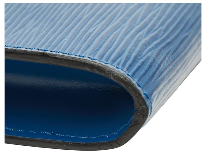 Borsa Louis Vuitton Epi Pochette Accessoires Blu - vista 5