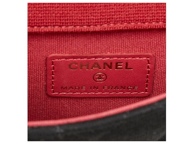 Timeless Borsa a tracolla Chanel Matelassé Coco Mark Mini con catena Nero - vista 11