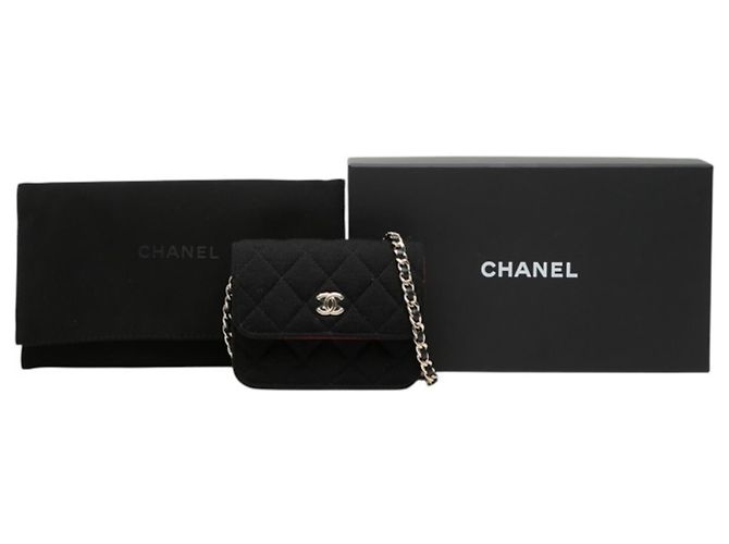 Timeless Borsa a tracolla Chanel Matelassé Coco Mark Mini con catena Nero - vista 13