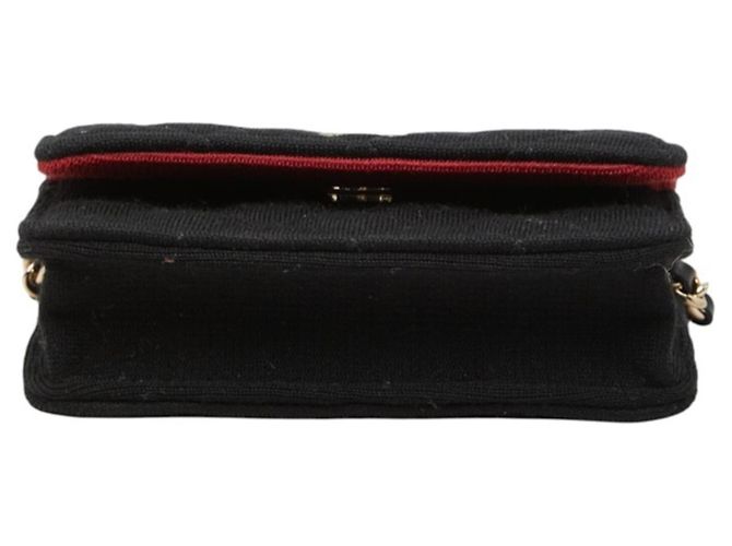 Timeless Borsa a tracolla Chanel Matelassé Coco Mark Mini con catena Nero - vista 3