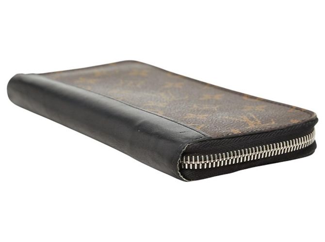 Cartera Zippy Louis Vuitton Monogram Macassar Castaño Negro - vista 4