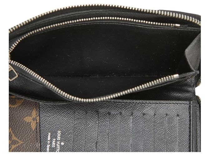 Cartera Zippy Louis Vuitton Monogram Macassar Castaño Negro - vista 7