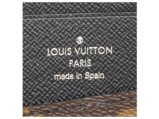Cartera Zippy Louis Vuitton Monogram Macassar Castaño Negro - vista 8