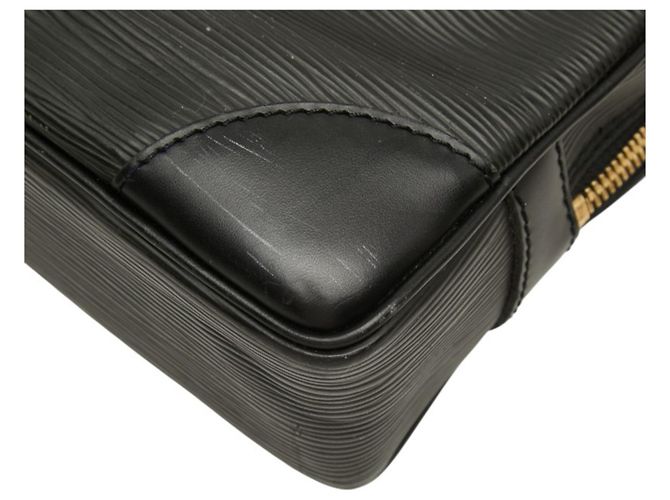 Borsa Louis Vuitton Epi Portedocuments Voyage Nero - vista 4