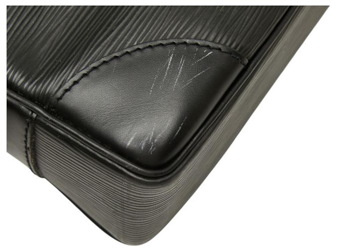 Borsa Louis Vuitton Epi Portedocuments Voyage Nero - vista 5