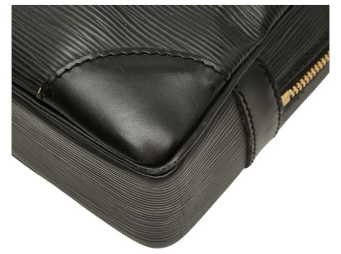 Borsa Louis Vuitton Epi Portedocuments Voyage Nero - vista 6