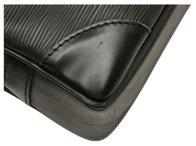 Borsa Louis Vuitton Epi Portedocuments Voyage Nero - vista 7