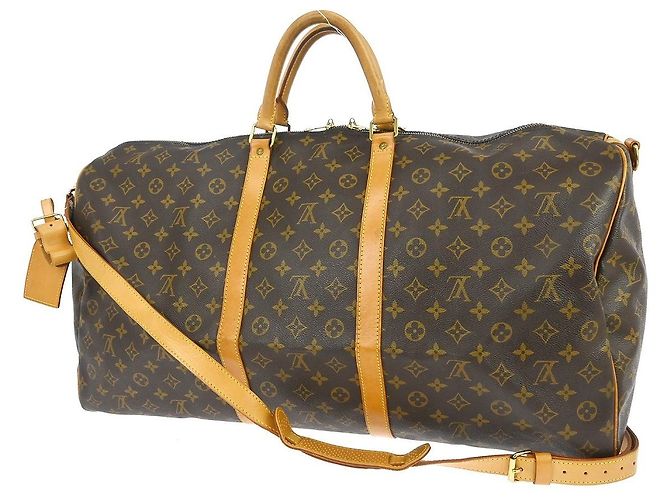 Louis Vuitton Keepall Bandoulière Monogram 60 Marrone - vista 2