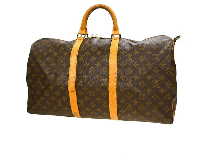 Louis Vuitton Keepall Bandoulière Monogram 50 Marrone - vista 2