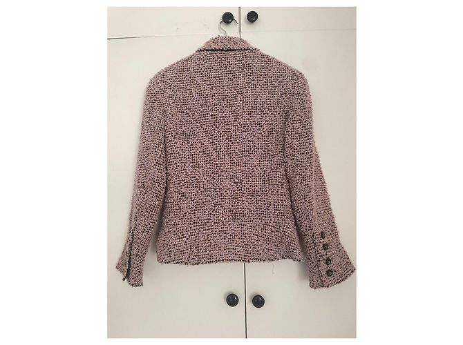 Chanel Tweed-Jacke in Rosa Lila - Ansicht 2
