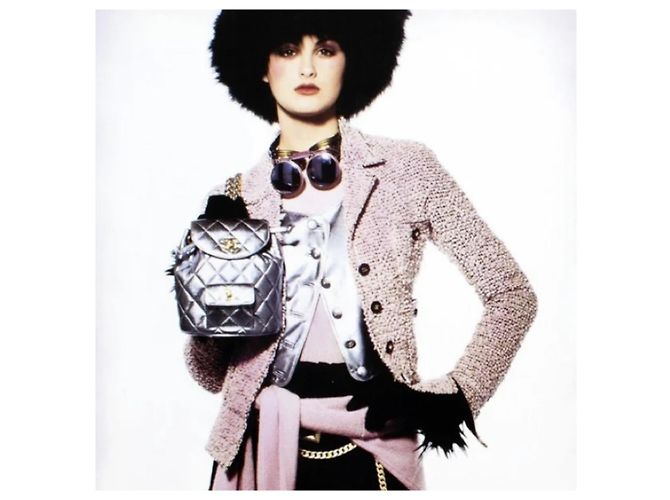 Chanel Tweed-Jacke in Rosa Lila - Ansicht 9
