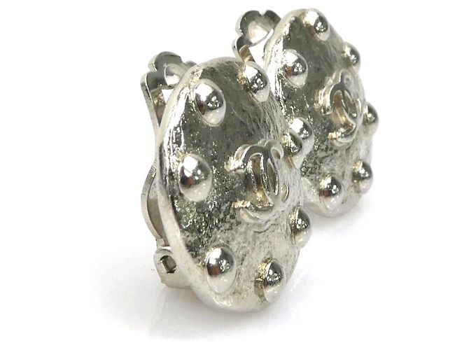 Chanel Silver Clip-On Ohrringe Silber - Ansicht 2