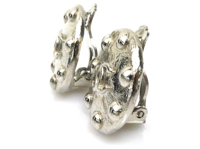 Chanel Silver Clip-On Ohrringe Silber - Ansicht 3