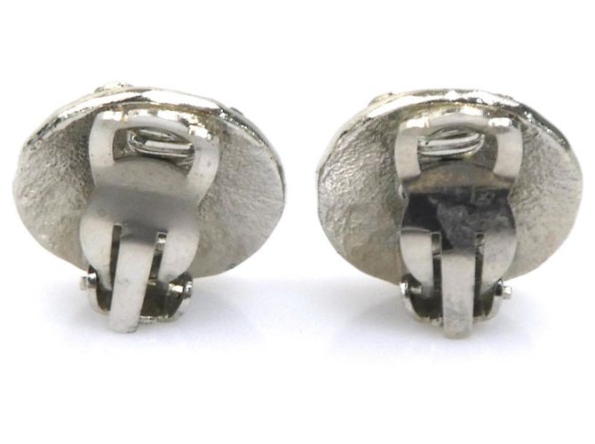 Chanel Silver Clip-On Ohrringe Silber - Ansicht 4