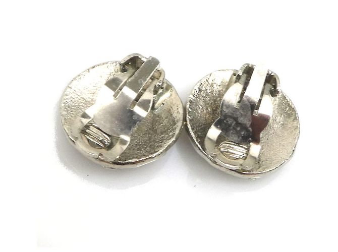 Chanel Silver Clip-On Ohrringe Silber - Ansicht 5