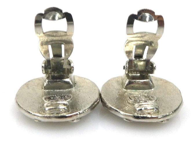 Chanel Silver Clip-On Ohrringe Silber - Ansicht 6