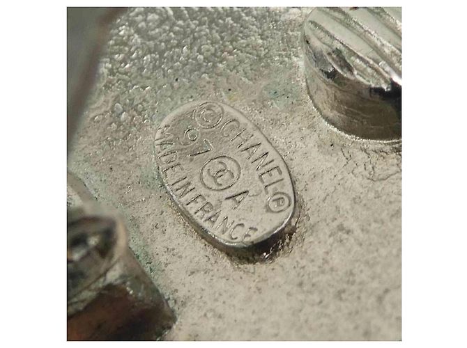 Chanel Silver Clip-On Ohrringe Silber - Ansicht 8