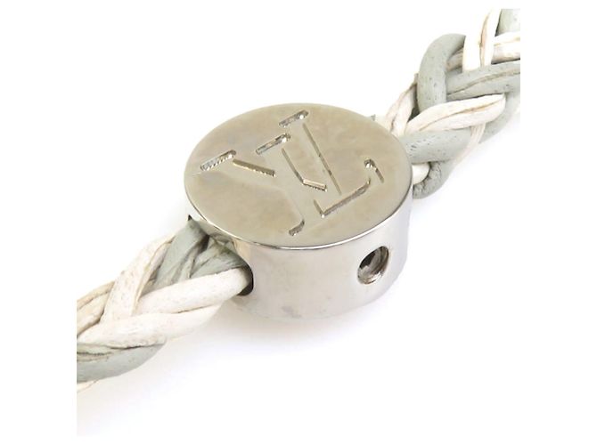 Bracciale Friendship Charm Louis Vuitton Marrone Argento D'oro Bianco sporco - vista 11