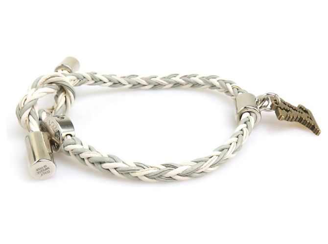 Bracciale Friendship Charm Louis Vuitton Marrone Argento D'oro Bianco sporco - vista 2