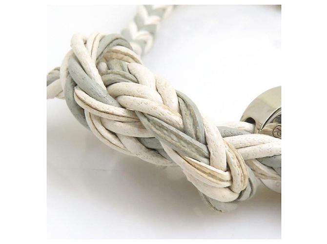 Bracciale Friendship Charm Louis Vuitton Marrone Argento D'oro Bianco sporco - vista 9