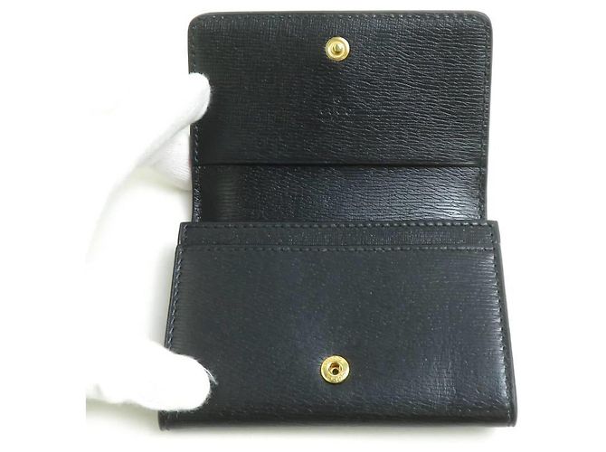 Portatarjetas de cuero Gucci Negro - vista 3