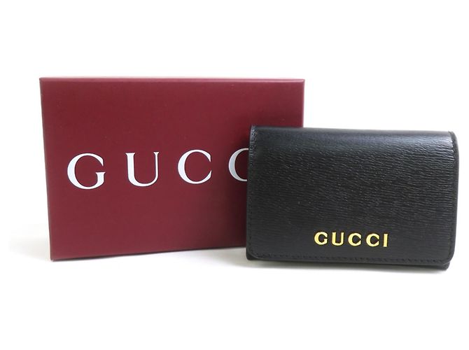Portatarjetas de cuero Gucci Negro - vista 8