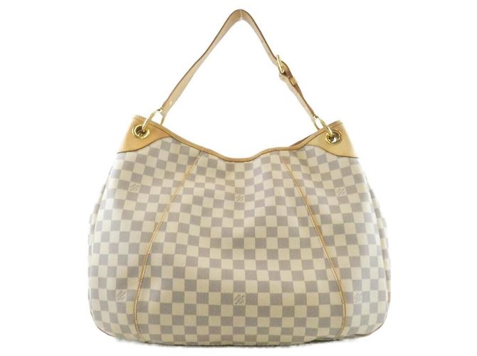 Borsa a tracolla Louis Vuitton Damier Azur Galliera GM Bianco Blu - vista 2
