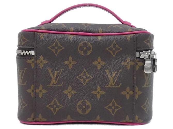 Borsa Louis Vuitton Monogram Macassar Nice Mini Marrone Rosa - vista 2