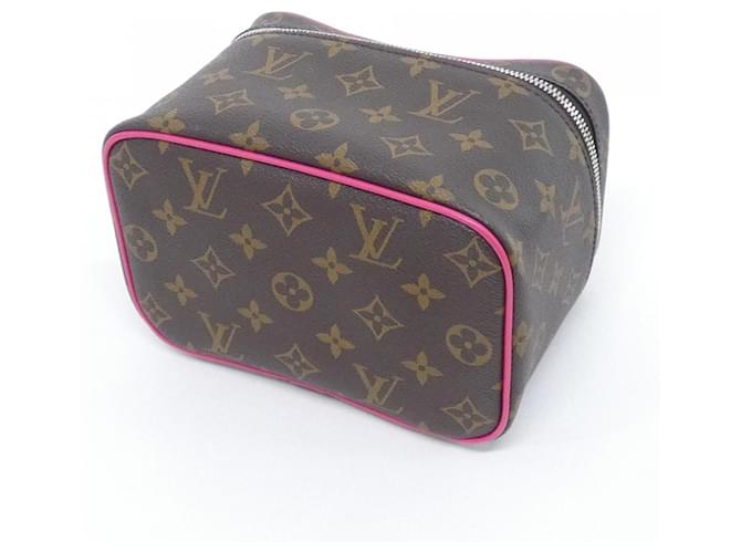Borsa Louis Vuitton Monogram Macassar Nice Mini Marrone Rosa - vista 3