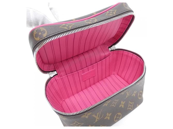 Borsa Louis Vuitton Monogram Macassar Nice Mini Marrone Rosa - vista 5
