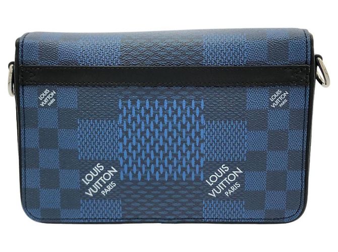 Borsa a Tracolla Louis Vuitton Damier Graphite 3D Studio Rosso Blu - vista 2