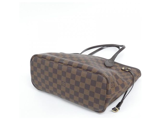 Borsa Louis Vuitton Damier Neverfull PM Marrone - vista 2