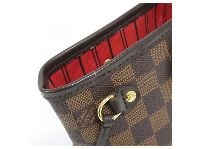 Borsa Louis Vuitton Damier Neverfull PM Marrone - vista 4