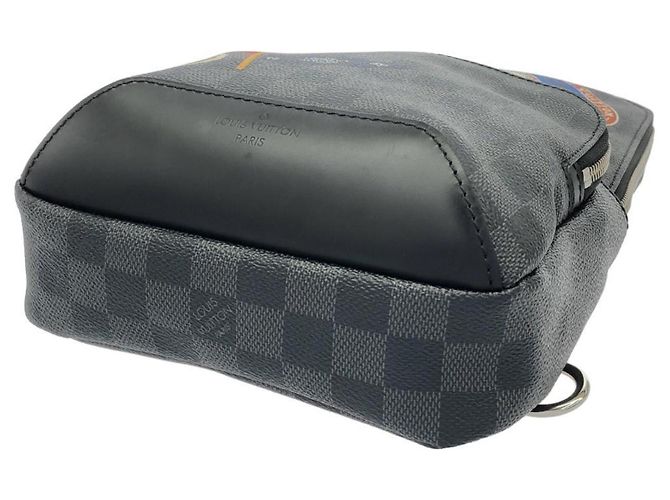 Borsa Sling Avenue Louis Vuitton Damier Graphite Grigio antracite Damier ebene - vista 3