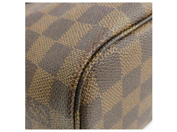Borsa Louis Vuitton Damier Neverfull PM Marrone - vista 2