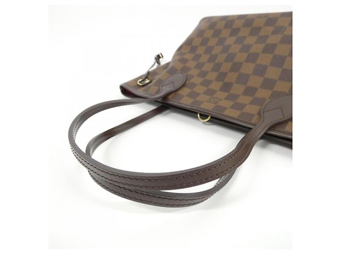 Borsa Louis Vuitton Damier Neverfull PM Marrone - vista 4