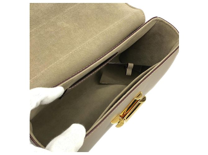 Borsa a tracolla Louis Vuitton Twist MM Beige - vista 7