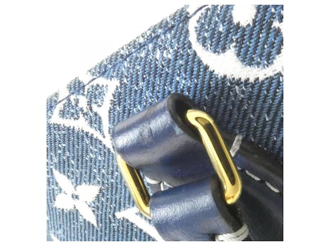 Onthego Borsa Louis Vuitton Monogram Jacquard Denim Blu Blu navy - vista 4