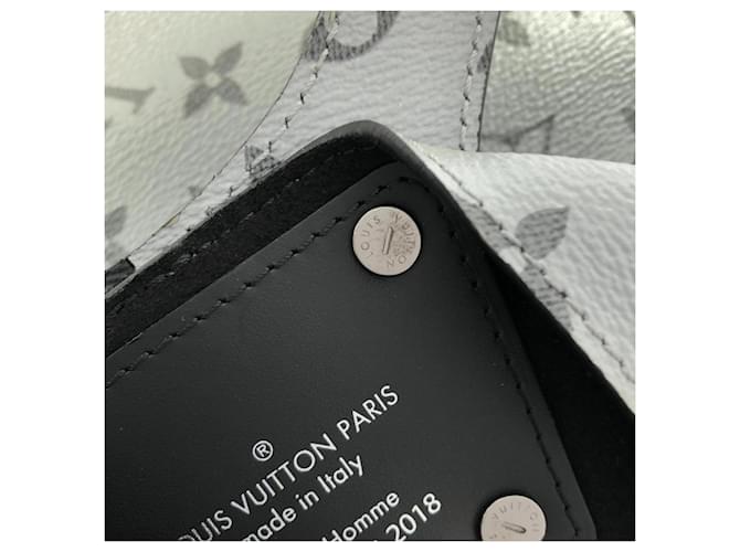 Borsa a mano Louis Vuitton Monogram Split Tote Nero Argento - vista 10