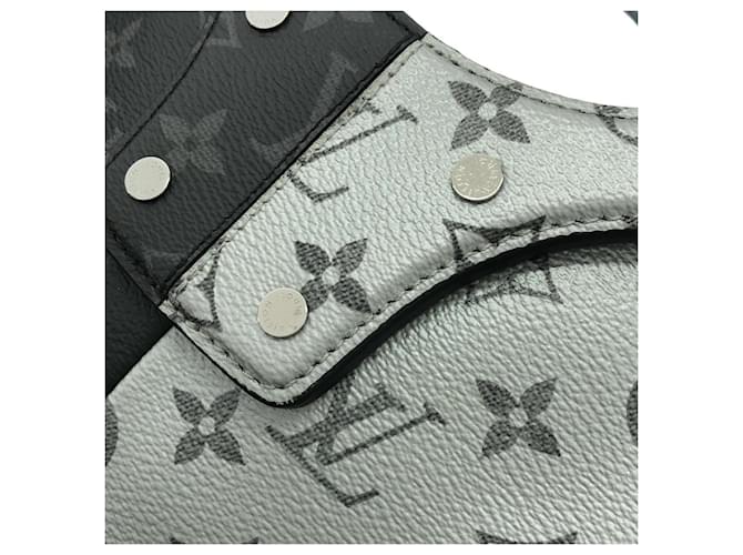 Borsa a mano Louis Vuitton Monogram Split Tote Nero Argento - vista 7