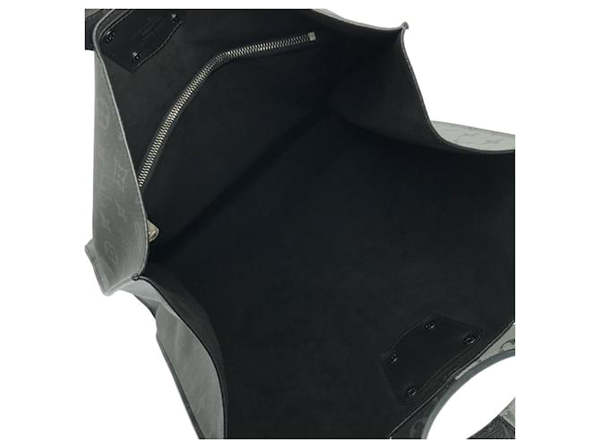 Borsa a mano Louis Vuitton Monogram Split Tote Nero Argento - vista 9