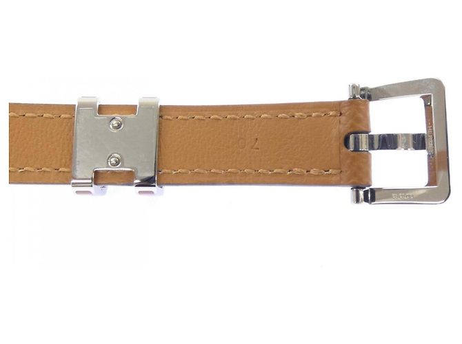 Hermès Hermes POP H 15mm Standard Gürtel Braun - Ansicht 3