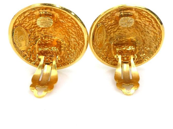 Orecchini a clip Chanel Gold D'oro - vista 4
