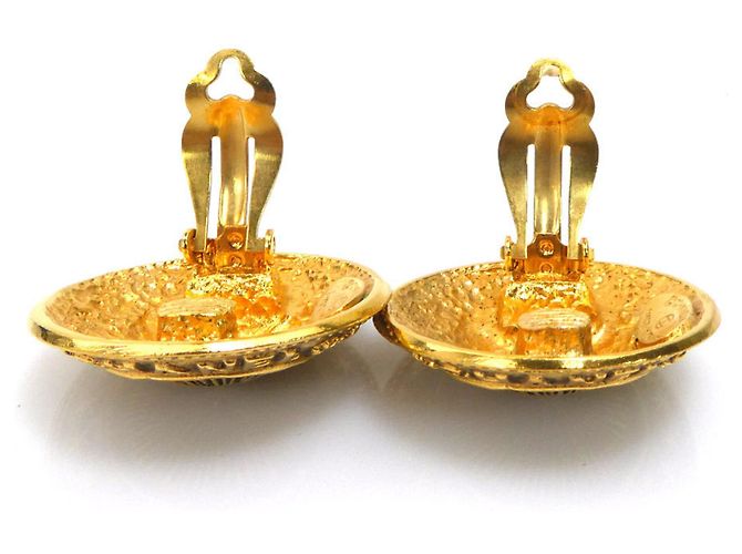 Orecchini a clip Chanel Gold D'oro - vista 5
